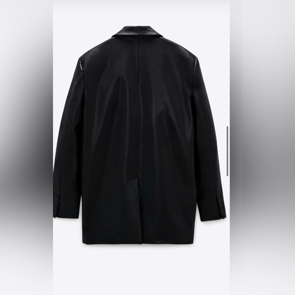 Zara oversized faux leather blazer - Picture 6 of 6